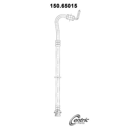 Centric Parts Brake Hose, 150.65015 150.65015